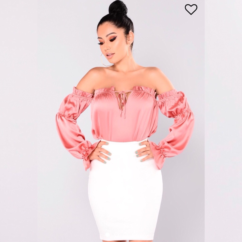 In My Element Ruffle Top - Salmon